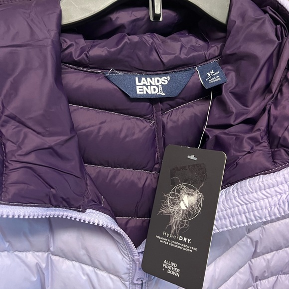 Lands End Down Ultralight Packable Hooded Jacket - Picture 9 of 9